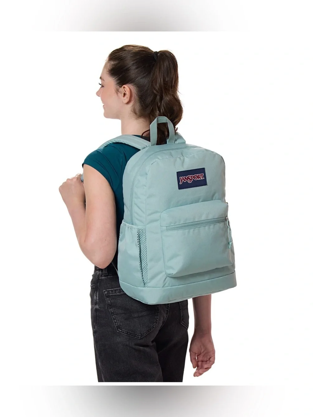 Jansport Cross Town Plus in Faded Sage NWT Backpack